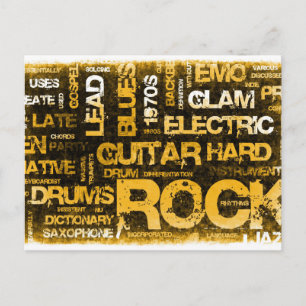 Rock Music Party Invitation as Poster Art