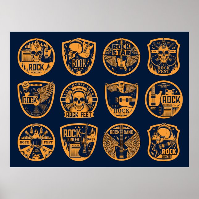 Rock music poster (Front)