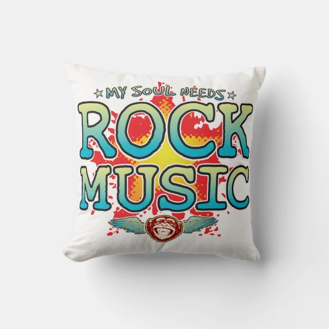 Rock Music Soul Cushion (Front)