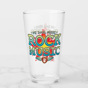 Rock Music Soul Glass Tumbler