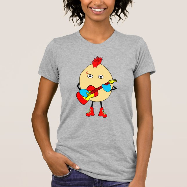 Rock Musician Egghead T-Shirt (Front)