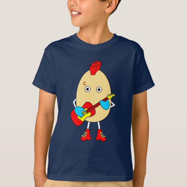 Rock Musician Egghead T-Shirt (Front)