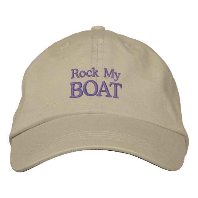 ROCK MY BOAT cap (men's) (Front)