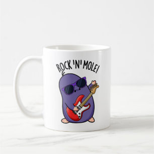 Rock N Mole Funny Animal Pun  Coffee Mug