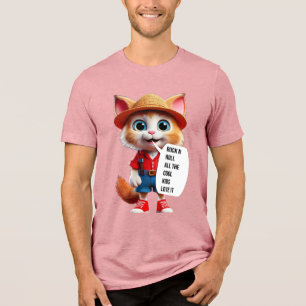 Rock n roll all the cool kids love it Tri-Blend shirt