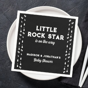 Rock N Roll Baby Shower Little Rock Star Napkin