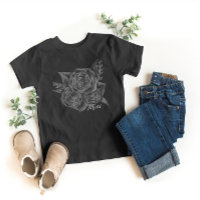 Rock n Roll Black Monochromatic Floral - Mini