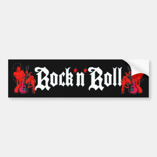 Rock N Roll Bumper Sticker