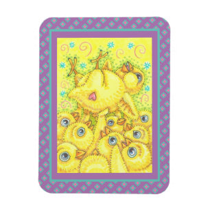 ROCK N ROLL CHICK, EASTER SPRING MOSH PIT MAGNET
