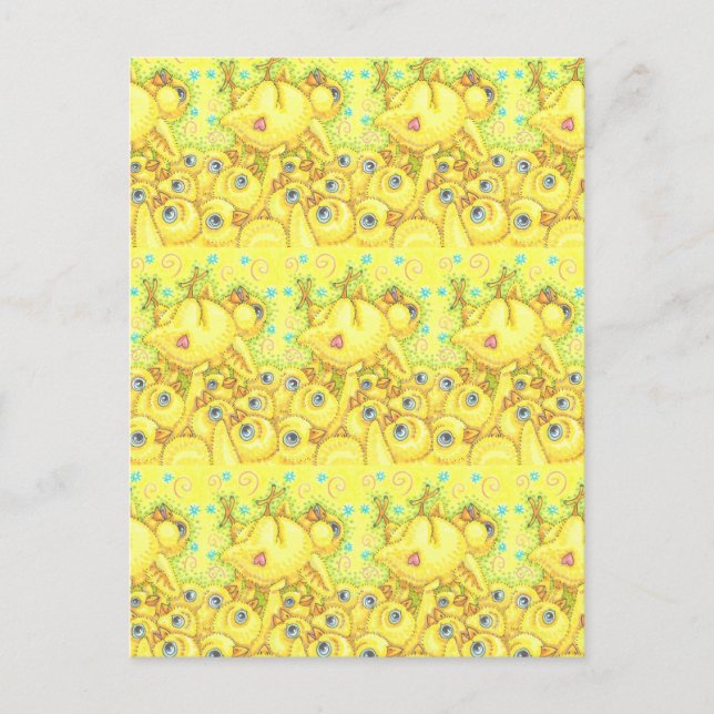 ROCK N ROLL CHICK, EASTER SPRING MOSH PIT POSTCARD (Front)