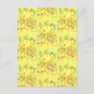 ROCK N ROLL CHICK, EASTER SPRING MOSH PIT POSTCARD