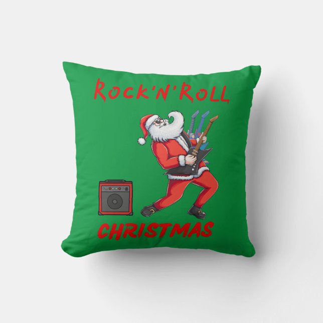 Rock-N-Roll Christmas Cushion (Front)
