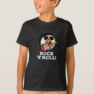 Rock n Roll Funny Sushi Roll Pun Dark BG T-Shirt