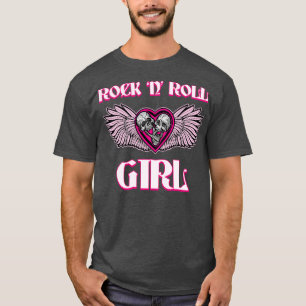 Rock n Roll Girl Music Dancing Concert Festival 4 T-Shirt