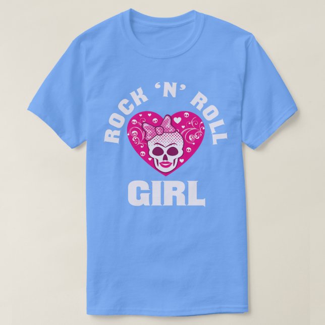 Rock n Roll Girl Music Dancing Concert Festival 5 T-Shirt (Design Front)