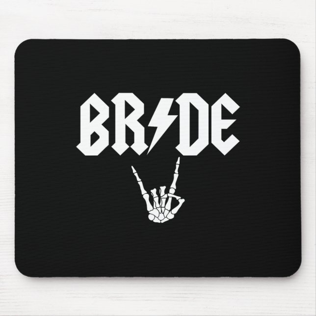 Rock N Roll Gothic Halloween Bachelorette Party  Mouse Pad (Front)