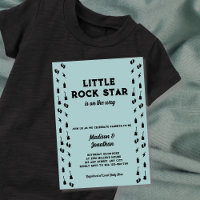 Rock N Roll Guitar Baby Boy Shower Rock Star