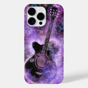 Rock n Roll Guitar Purple I Love Music iPhone 14 Pro Max Case