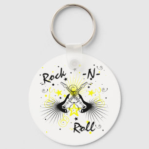 Rock n Roll Guitars Key Ring