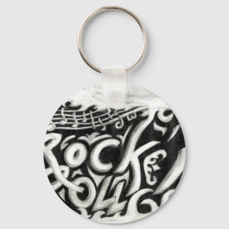 Rock n roll key ring