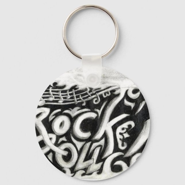 Rock n roll key ring (Front)