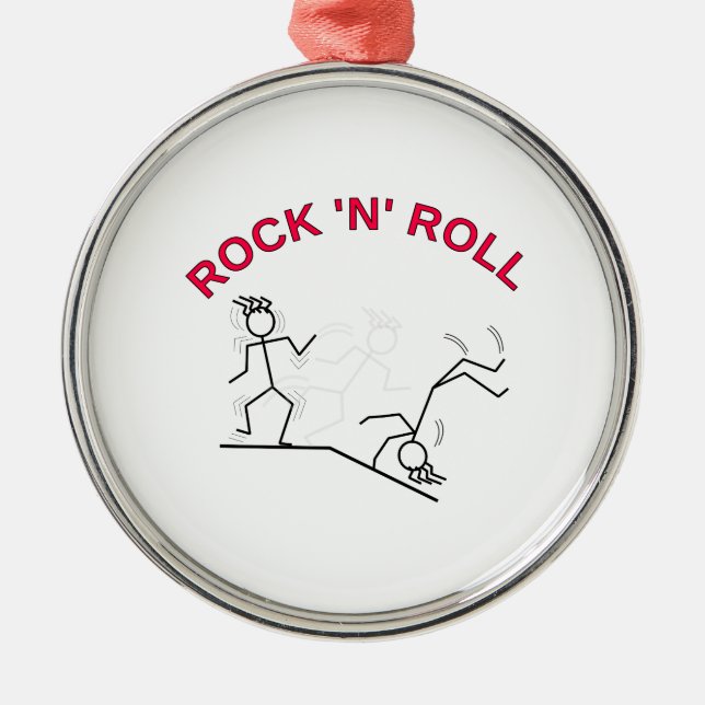 Rock 'N' Roll Metal Tree Decoration (Front)