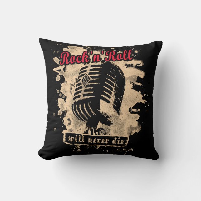 Rock-n-Roll Microphone - red Cushion (Front)
