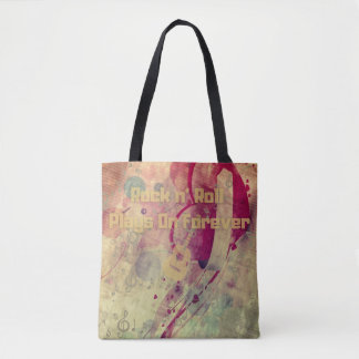 Rock N Roll Music Forever Love Classic Legend Vibe Tote Bag