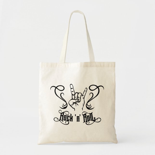 Rock 'n' Roll Music Symbol  Tote Bag (Front)