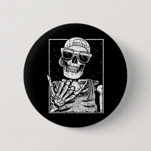 Rock N Roll Nd Lazy Halloween Costume Rocker Music 6 Cm Round Badge