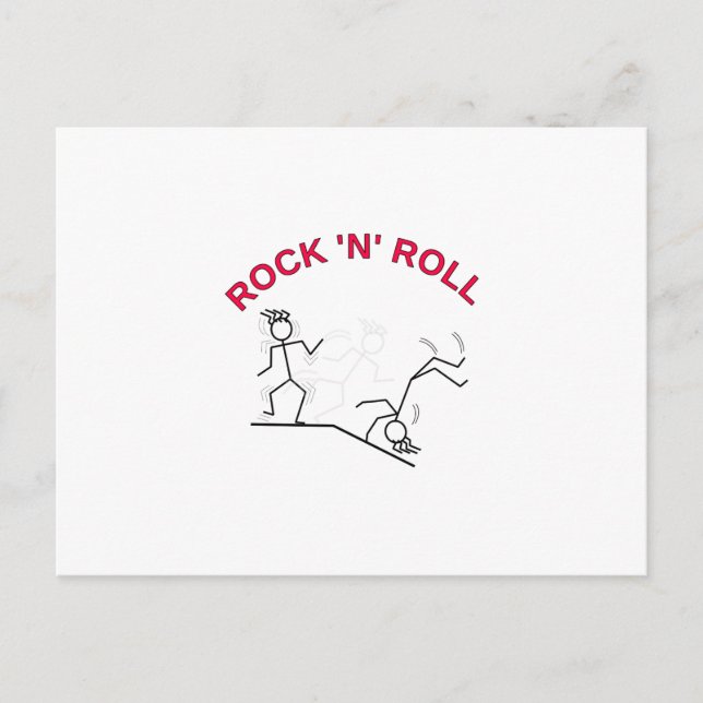 Rock 'N' Roll Postcard (Front)