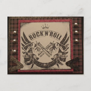 Rock N Roll Postcard
