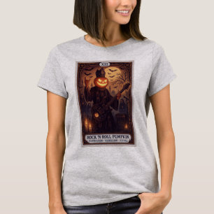 Rock 'N Roll Pumpkin Tarot Card Women’s T-Shirt