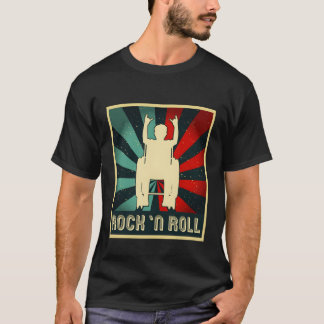 Rock n Roll Rollifahrer Rollstuhlfahrer Metalfan f T-Shirt