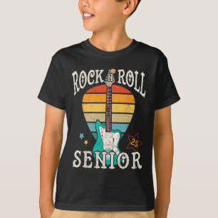 Rock N Roll Senior 25 Vintage Cool Graduate 2025 G T-Shirt