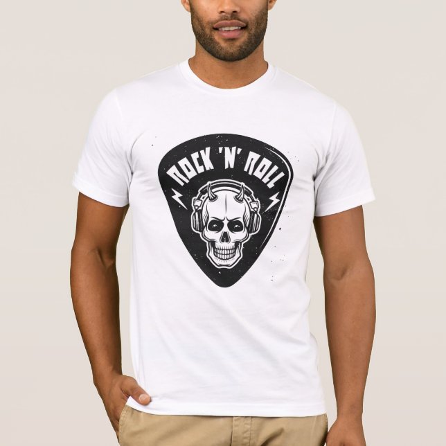 Rock N Roll Skull T-Shirt (Front)