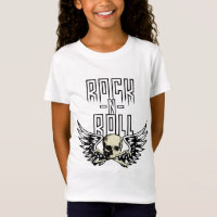 Rock n Roll Skull With Wings