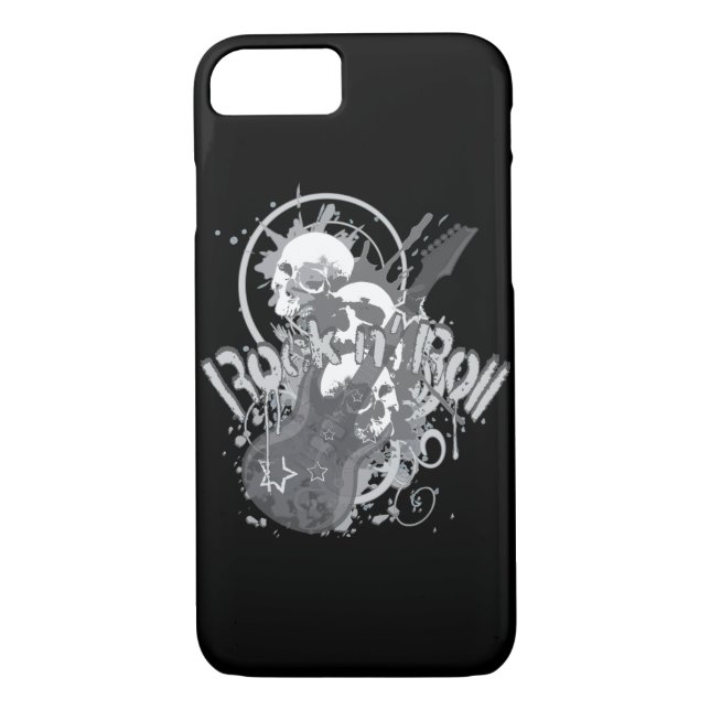 Rock n' Roll Skulls Case-Mate iPhone Case (Back)