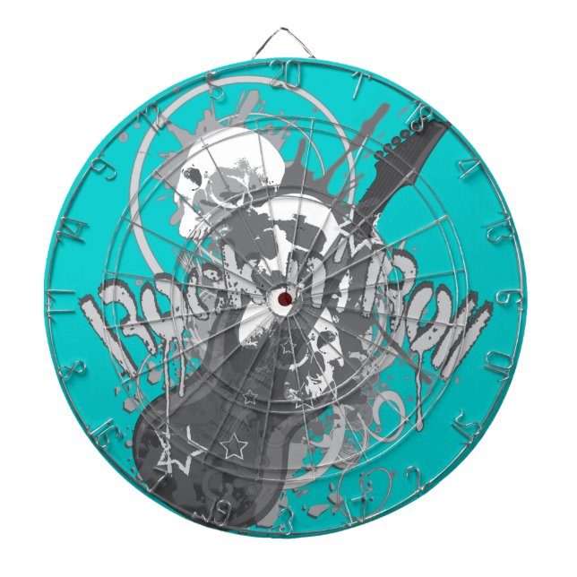 Rock n' Roll Skulls Dartboard (Front)
