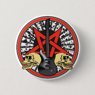 Rock n Roll Star 6 Cm Round Badge