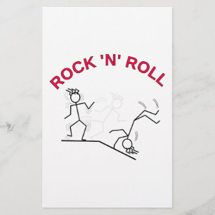 Rock 'N' Roll Stationery