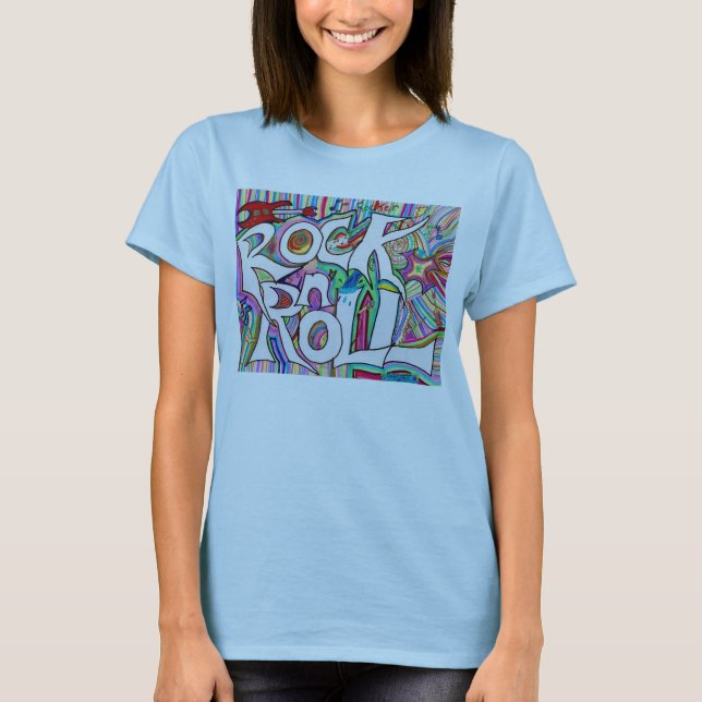 rock n roll T-Shirt (Front)