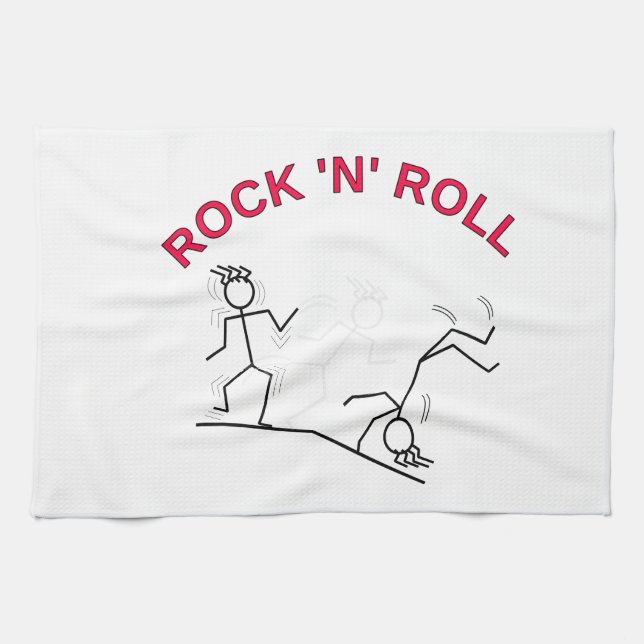 Rock 'N' Roll Tea Towel (Horizontal)