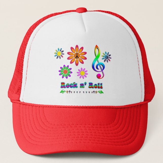 Rock n' Roll Trucker Hat (Front)