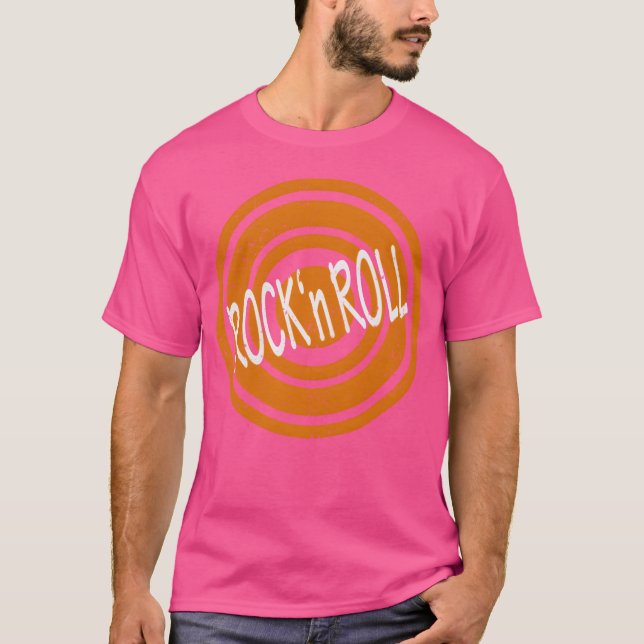 Rock n Roll White Word girl T-Shirt (Front)