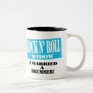 Rock N' Roll Widow Mug - Drummer!
