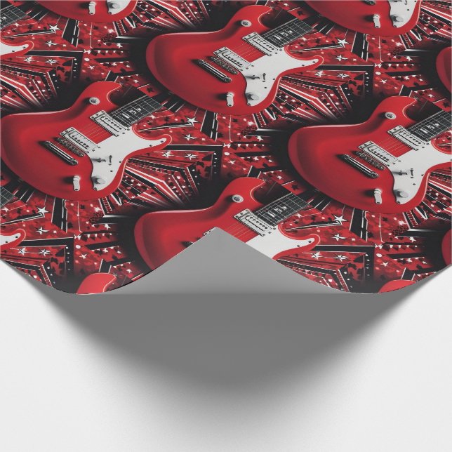 Rock N Roll Wrapping Paper (Corner)