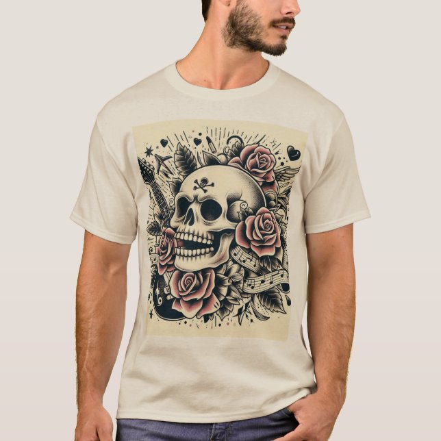 Rock 'n' Roses Tattoo Tee (Front)
