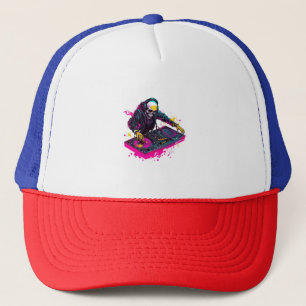 Rock N’ Skull – Funny Punk Skeleton Concert Trucker Hat