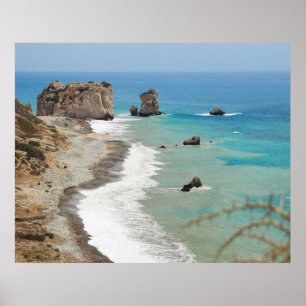 Rock Of Aphrodite, Cyprus Poster